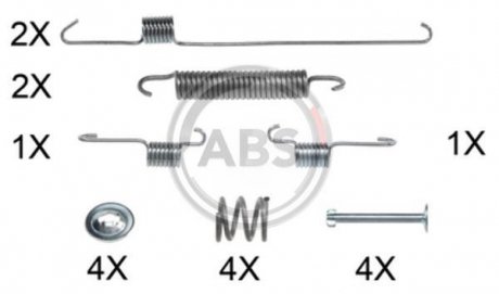 Монтажний набір гальмівної колодки A.B.S. A.B.S. 0001Q