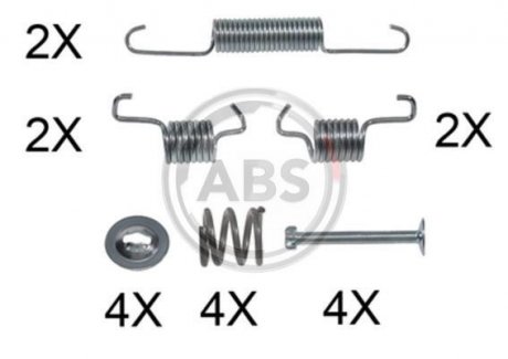 Монтажный набор тормозной колодки A.B.S. A.B.S. 0011Q