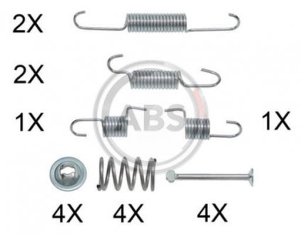 Монтажный набор тормозных колодок A.B.S. 0025Q