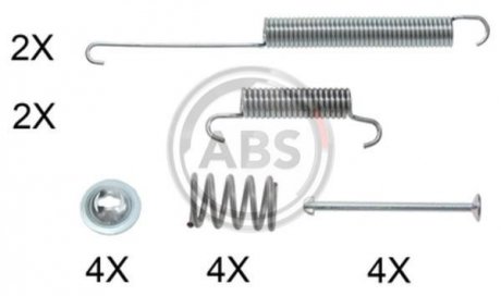 Комплектуючі, гальмівна колодка A.B.S. 0026Q
