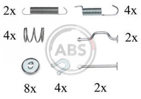 Комплектуючі, стоянкова гальмівна система A.B.S. A.B.S. 0810Q