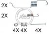Монтажний набір гальмівних колодок A.B.S. A.B.S. 0825Q (фото 1)