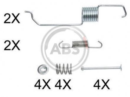 Монтажний набір гальмівних колодок A.B.S. A.B.S. 0825Q (фото 1)