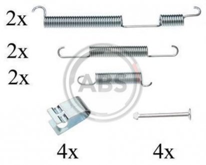 Монтажный набор тормозных колодок A.B.S. A.B.S. 0844Q
