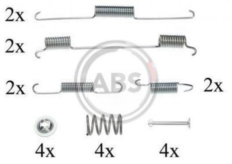 Монтажный набор тормозных колодок A.B.S. A.B.S. 0861Q