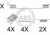 Монтажний набір гальмівних колодок A.B.S. A.B.S. 0883Q (фото 1)