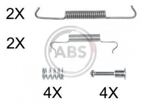 Комплектуючі, стоянкова гальмівна система A.B.S. A.B.S. 0887Q