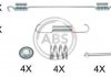 Монтажний набір гальмівних колодок A.B.S. A.B.S. 0889Q (фото 1)