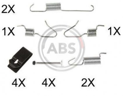 Комплект монтажний барабанних гальм зад RAV 4/QASHQAI 06- 170х32 A.B.S. 0898Q