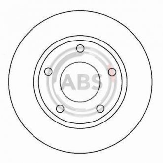 Тормозной диск AUDI 100 A.B.S. 15712 (фото 1)