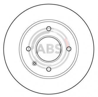 Гальмівний диск перед. Escort/Orion (85-91) A.B.S. 15727