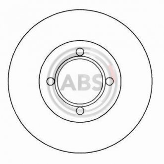 Тормозной диск перед. Opel Astra F/Tigra -00 (256x19.9) A.B.S. 15750