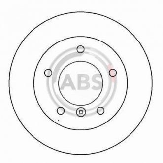 Тормозной диск A.B.S. A.B.S. 15782