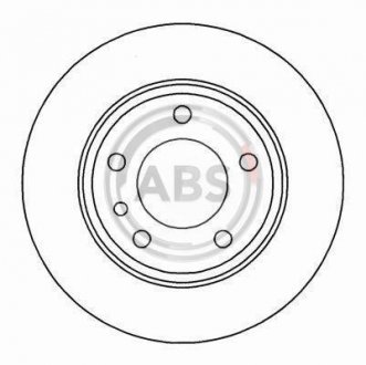 Тормозной диск A.B.S. A.B.S. 15873