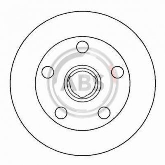 Гальмівний диск A.B.S. A.B.S. 16329