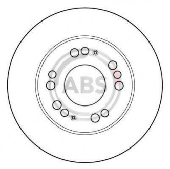 Гальмівний диск A.B.S. A.B.S. 16501