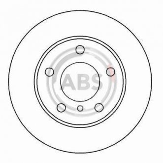 Тормозной диск A.B.S. A.B.S. 16567