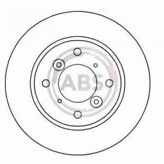 Тормозной диск A.B.S. A.B.S. 16626