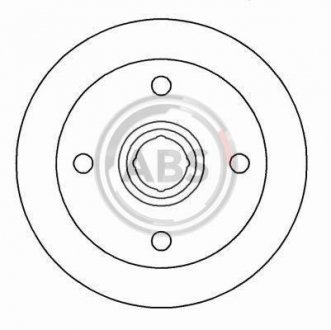 Гальмівний диск A.B.S. A.B.S. 16874