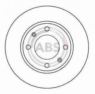 Гальмівний диск A.B.S. A.B.S. 16876 (фото 1)