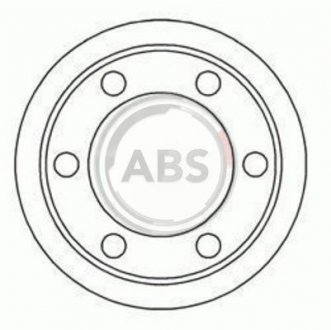 Тормозной барабан задний. Transit 94-02 A.B.S. 2406S