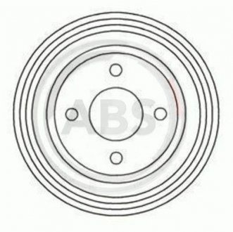 Тормозной барабан A.B.S. A.B.S. 3344S