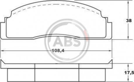 Гальмівні колодки, дискове гальмо (набір) A.B.S. A.B.S. 36113