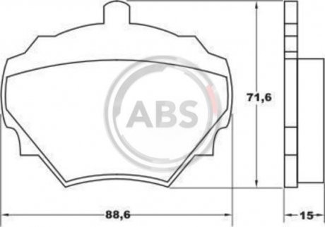 Тормозные колодки, дисковый тормоз (набор) A.B.S. A.B.S. 36125