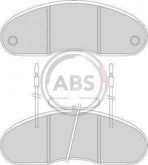 Тормозные колодки, дисковый тормоз (набор) A.B.S. A.B.S. 36877 (фото 1)