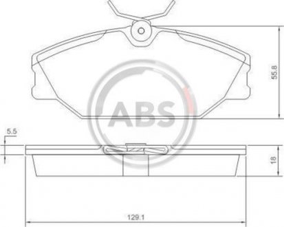 Комплект тормозных колодок, дисковый тормоз A.B.S. A.B.S. 37138