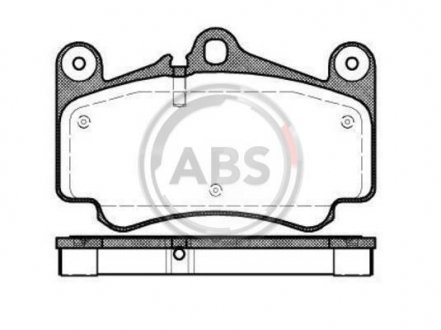 Тормозные колодки, дисковый тормоз (набор) A.B.S. A.B.S. 37147 (фото 1)