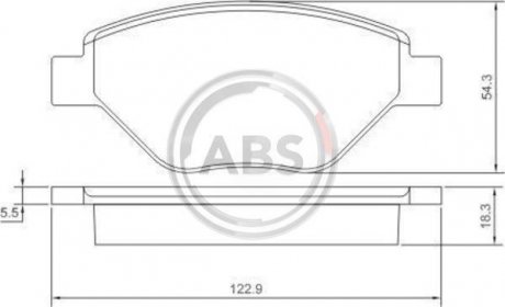 Колодки тормозные перед. Megane (03-08) A.B.S. 37398