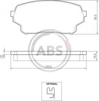 Колодки перед.гальм. Suzuki Grand Vitara 1.9 DDiS 05- A.B.S. A.B.S. 37503