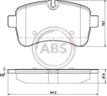 Тормозные колодки зад. Iveco Daily 06-14 (brembo) A.B.S. 37630