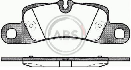 Тормозные колодки, дисковый тормоз (набор) A.B.S. A.B.S. 37725 (фото 1)