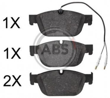 Комплект тормозных колодок, дисковый тормоз A.B.S. A.B.S. 37845 (фото 1)