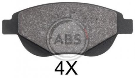 Гальмівні колодки, дискове гальмо (набір) A.B.S. A.B.S. 37885 (фото 1)