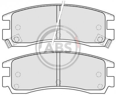 Тормозные колодки, дисковый тормоз (набор) A.B.S. A.B.S. 38508 (фото 1)