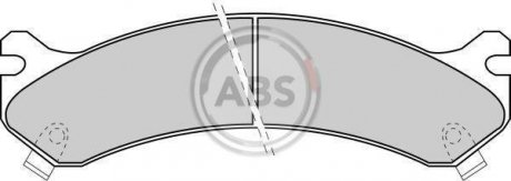 Тормозные колодки, дисковый тормоз (набор) A.B.S. A.B.S. 38784 (фото 1)