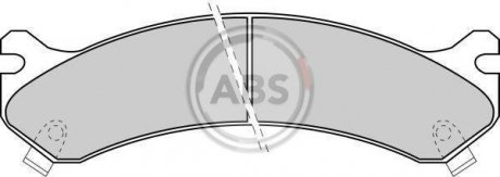 Тормозные колодки, дисковый тормоз (набор) A.B.S. 38784