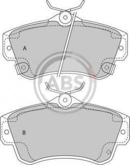 Тормозные колодки, дисковый тормоз (набор) A.B.S. A.B.S. 38841 (фото 1)