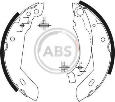 Тормозные колодки.) A.B.S. A.B.S. 8123