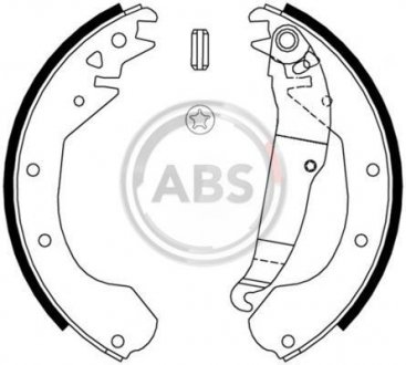 Комплект тормозных колодок A.B.S. A.B.S. 8807