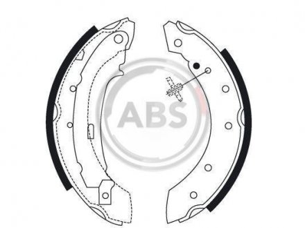 Комплект тормозных колодок A.B.S. A.B.S. 8895