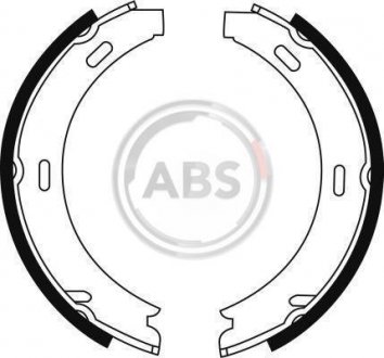 Комплект тормозных колодок, стояночная тормозная система A.B.S. A.B.S. 8902