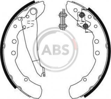 Тормозные колодки задние Caddy II 95-04/Chery Amulet 03- A.B.S. 8921 (фото 1)