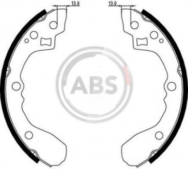 Комплект тормозных колодок A.B.S. A.B.S. 9080