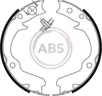 Комплект тормозных колодок, тормозная система стоянки A.B.S. A.B.S. 9116 (фото 1)