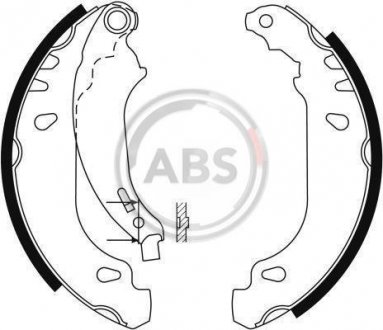 Комплект тормозных колодок A.B.S. A.B.S. 9124