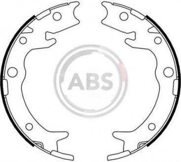 Тормозные колодки ручного тормоза A.B.S. A.B.S. 9180 (фото 1)